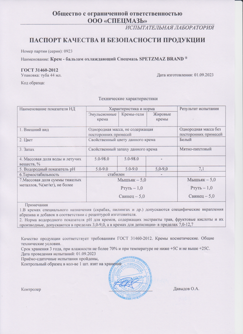 Паспорт №092023
